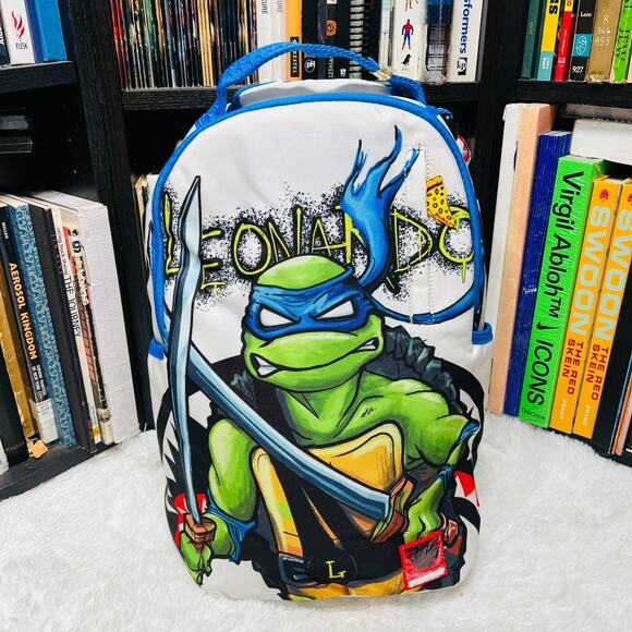 SPRAYGROUND LEONARDO KATANA CODE BACK PACK BOOK BAG TEENAGE MUTANT NINJA TURTLES - Picture 1 of 7